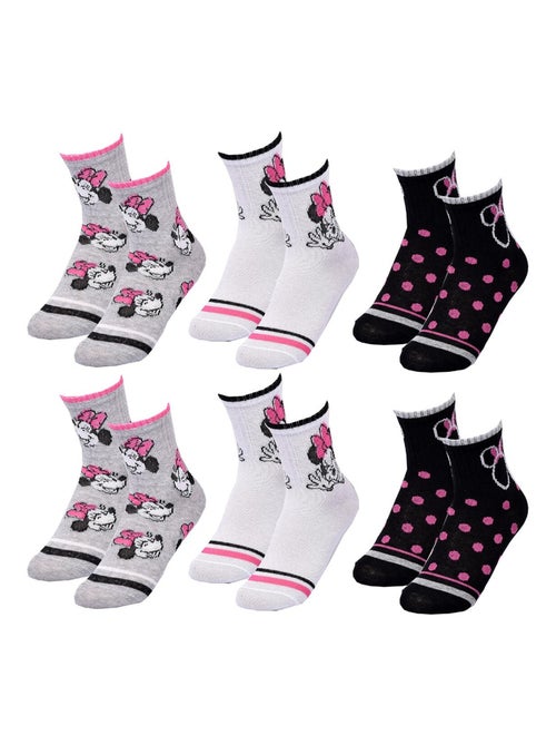 Pack calcetines niña DISNEY MINNIE 6 pares - Kiabi