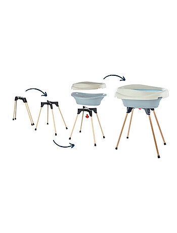 Set 2-en-1 Thermobaby VASCO: cambiador y bañera con tubo