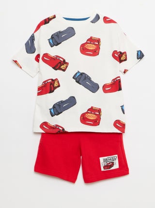 Pack camiseta + bermuda 'Cars' 'Disney' 'Pixar' - 2 piezas