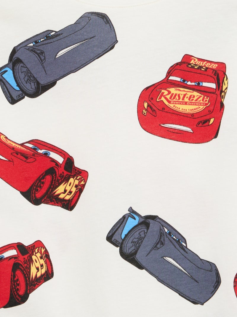 Pack camiseta + bermuda 'Cars' 'Disney' 'Pixar' - 2 piezas Blanco - Kiabi