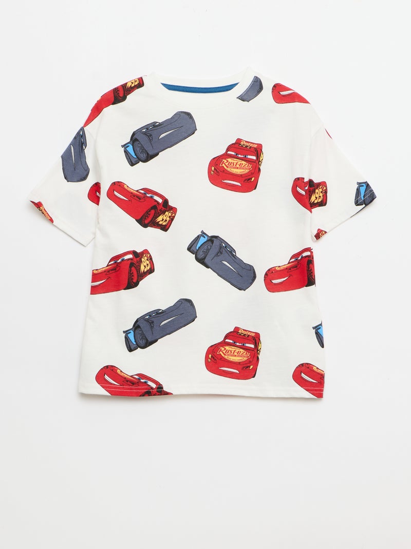 Pack camiseta + bermuda 'Cars' 'Disney' 'Pixar' - 2 piezas Blanco - Kiabi