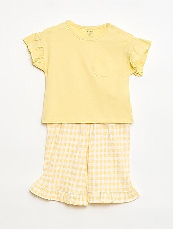 Pack camiseta + pantalón - 2 bolsillos