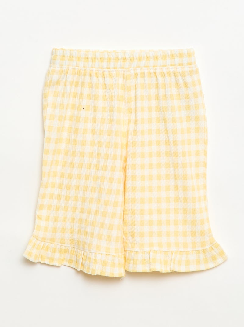 Pack camiseta + pantalón - 2 bolsillos Amarillo - Kiabi