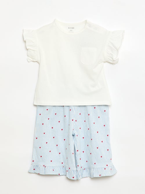 Pack camiseta + pantalón - 2 bolsillos - Kiabi