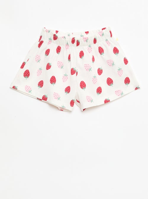 Pack camiseta + pantalón corto estampado - Kiabi