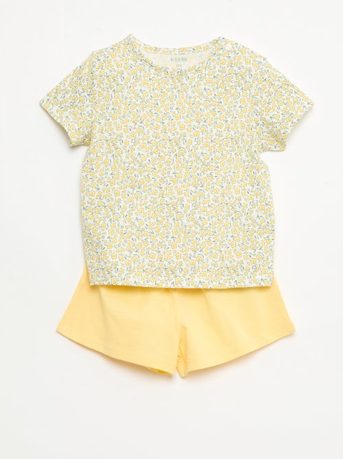 Pack camiseta + pantalón corto estampado - Kiabi