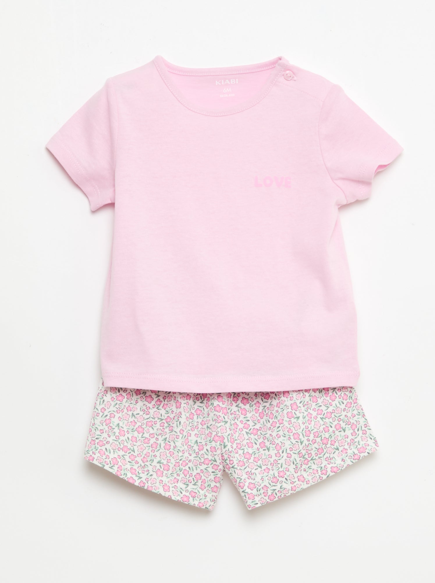 Pack camiseta + pantalón corto estampado