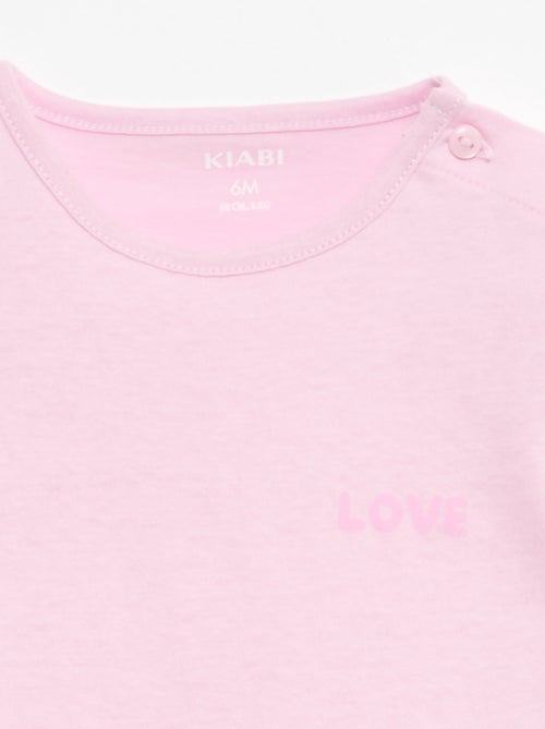 Pack camiseta + pantalón corto estampado - Kiabi