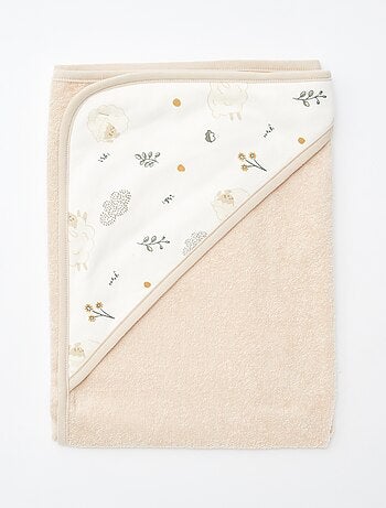 Pack con capa de baño + manopla 'Petit béguin'