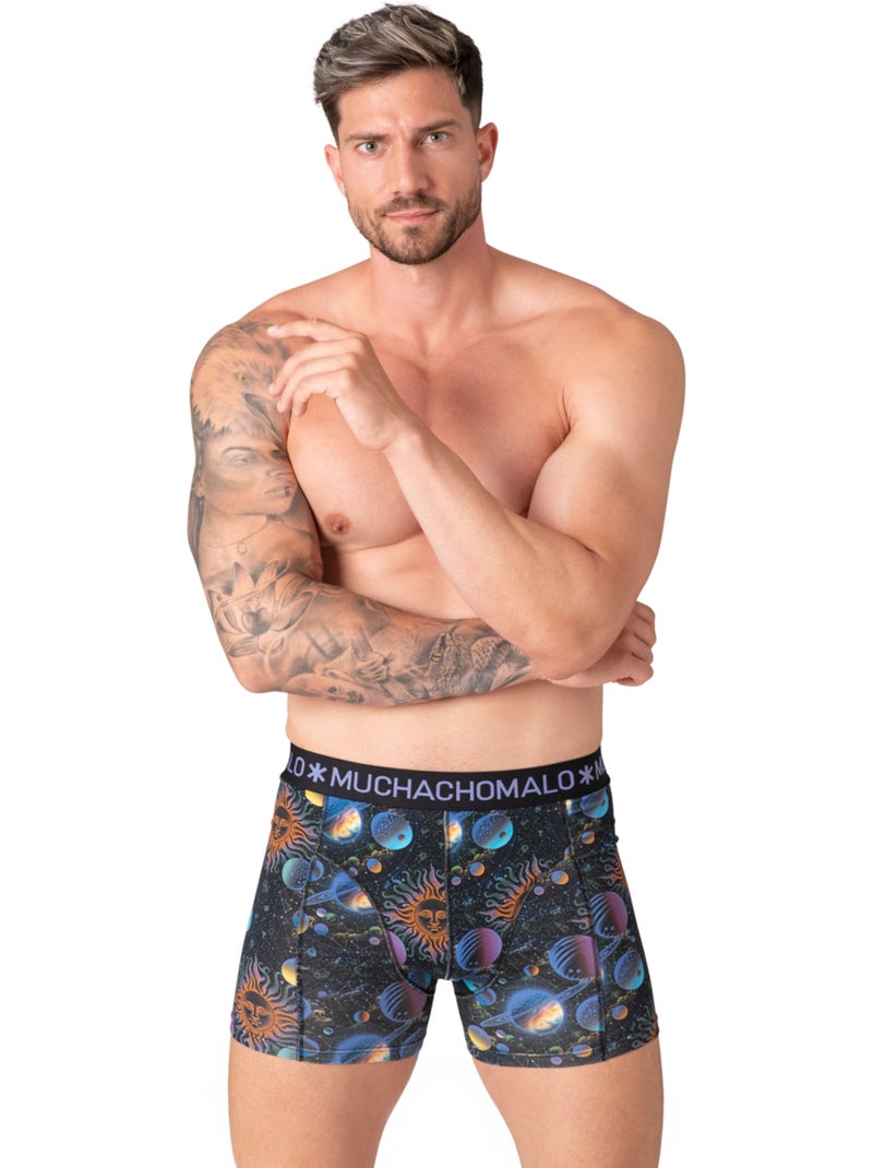 Pack de 10 bóxers Muchachomalo Azul Negro - Kiabi