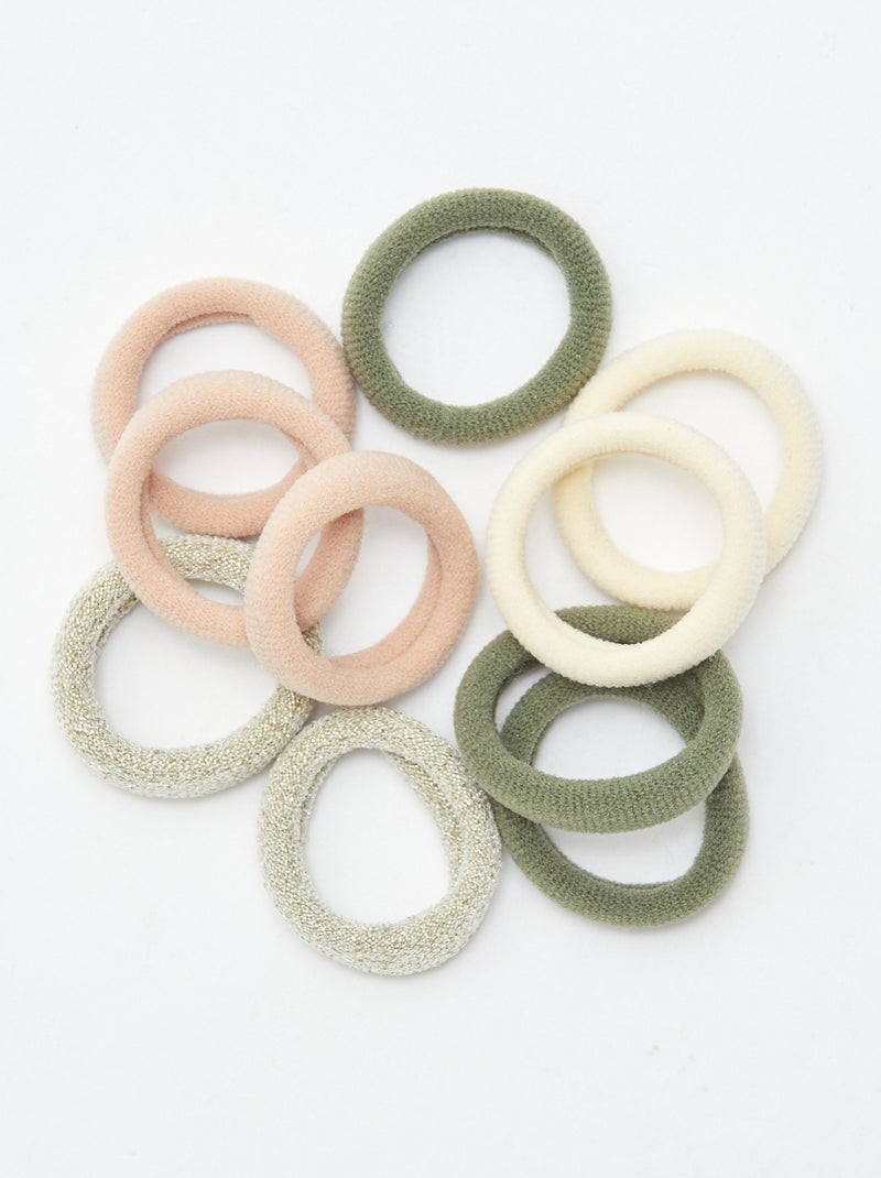 Pack de 10 gomas de espuma Kaki - Kiabi