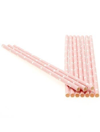 Decoración y complementos - Pack de 10 pajitas con estampado de fantasía - Kiabi