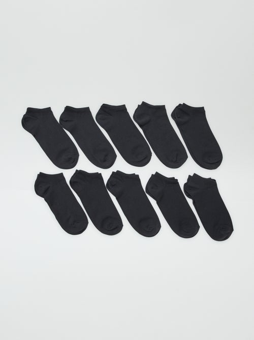 Pack de 10 pares de calcetines cortos - Kiabi
