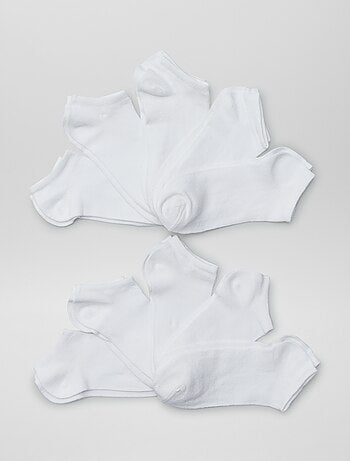 Pack de 10 pares de calcetines invisibles