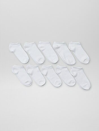 Pack de 10 pares de calcetines invisibles
