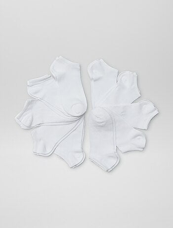 Pack de 10 pares de calcetines invisibles