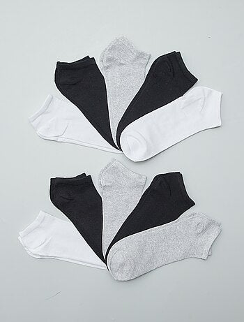 Pack de 10 pares de calcetines invisibles