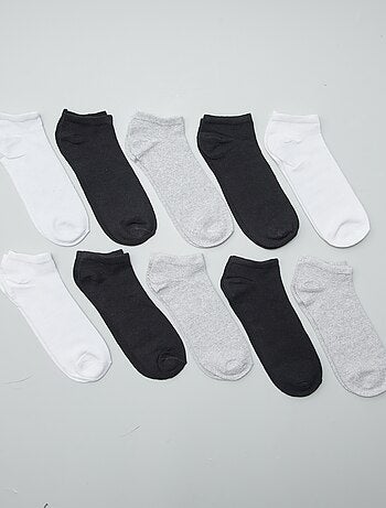 Pack de 10 pares de calcetines invisibles