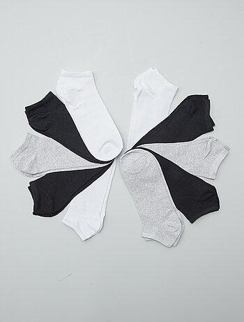 Pack de 10 pares de calcetines invisibles