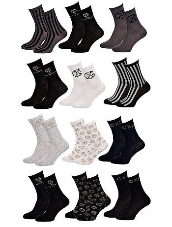 Pack de 12 calcetines mujer CXL By LACROIX Calidad y Confort