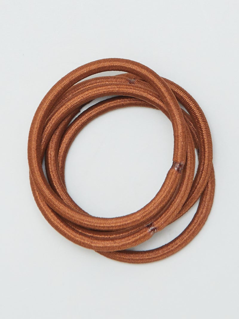 Pack de 15 gomas elásticas BEIGE - Kiabi