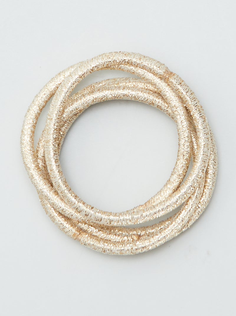 Pack de 15 gomas elásticas BEIGE - Kiabi