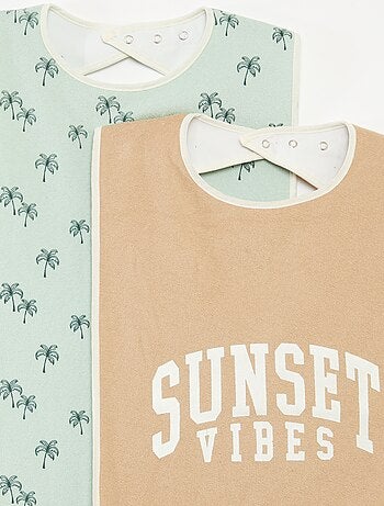 Pack de 2 baberos - colección fácil de poner