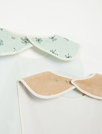 Pack de 2 baberos - colección fácil de poner