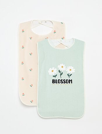 Pack de 2 baberos - colección fácil de poner