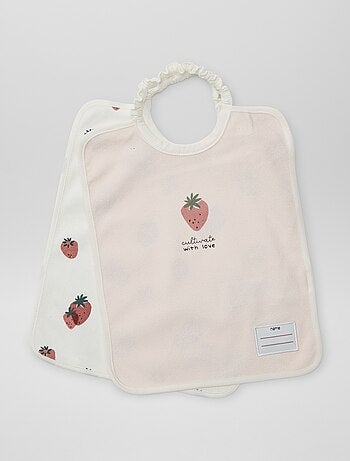 Pack de 2 baberos con cuello elástico