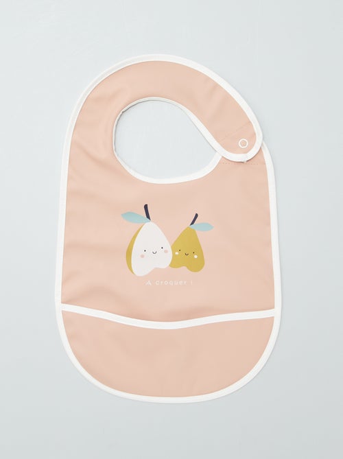pack de 2 baberos con recogemigas 'Baby Calin' - Kiabi