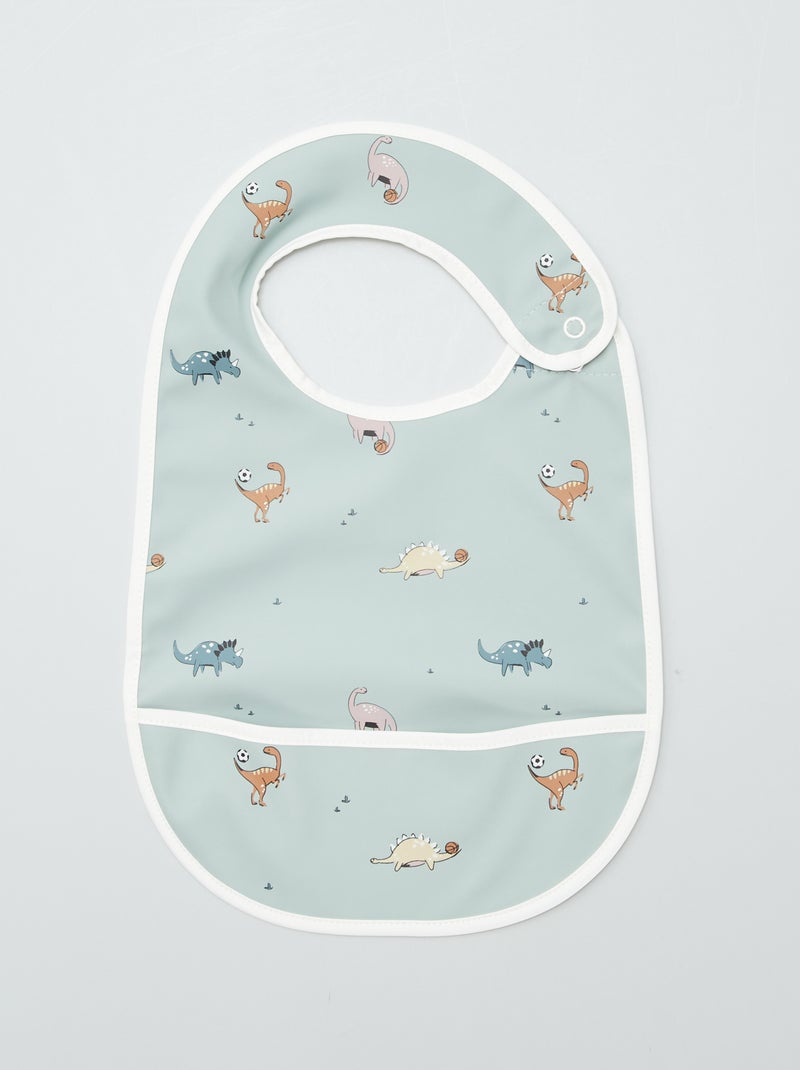 pack de 2 baberos con recogemigas 'Baby Calin' VERDE - Kiabi