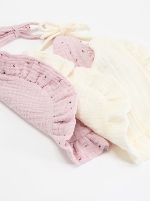 Pack de 2 baberos con volantes - Kiabi Pack de 2 baberos con volantes - Kiabi
