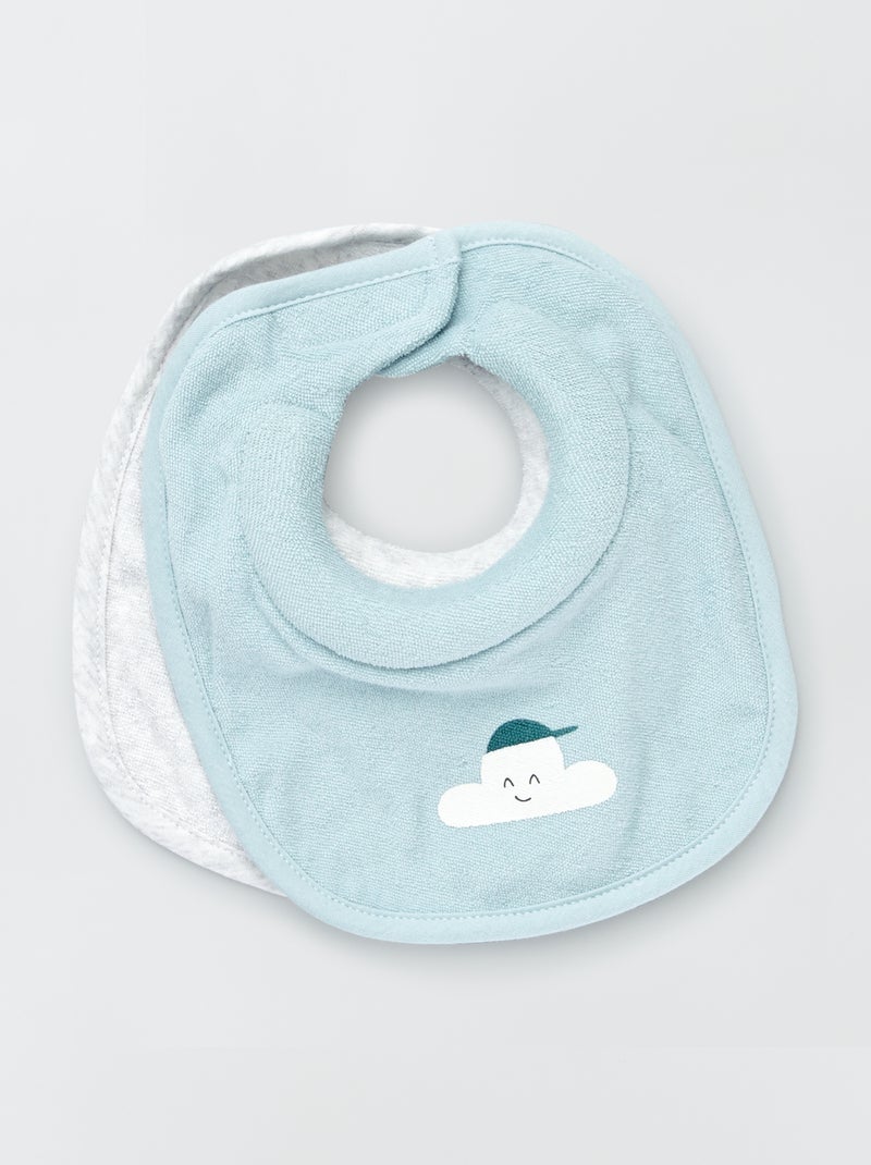 Pack de 2 baberos de rizo AZUL - Kiabi