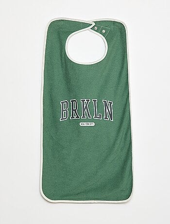 Pack de 2 baberos grandes de rizo - colección fácil de poner