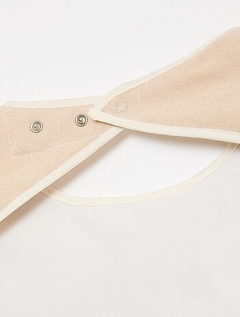 Pack de 2 baberos grandes de rizo - colección fácil de poner