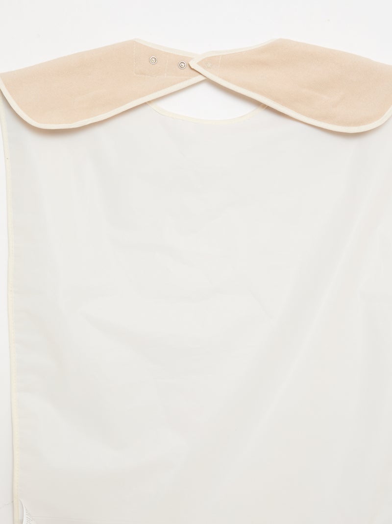 pack de 2 baberos grandes de rizo - Fácil de Poner Azul - Kiabi
