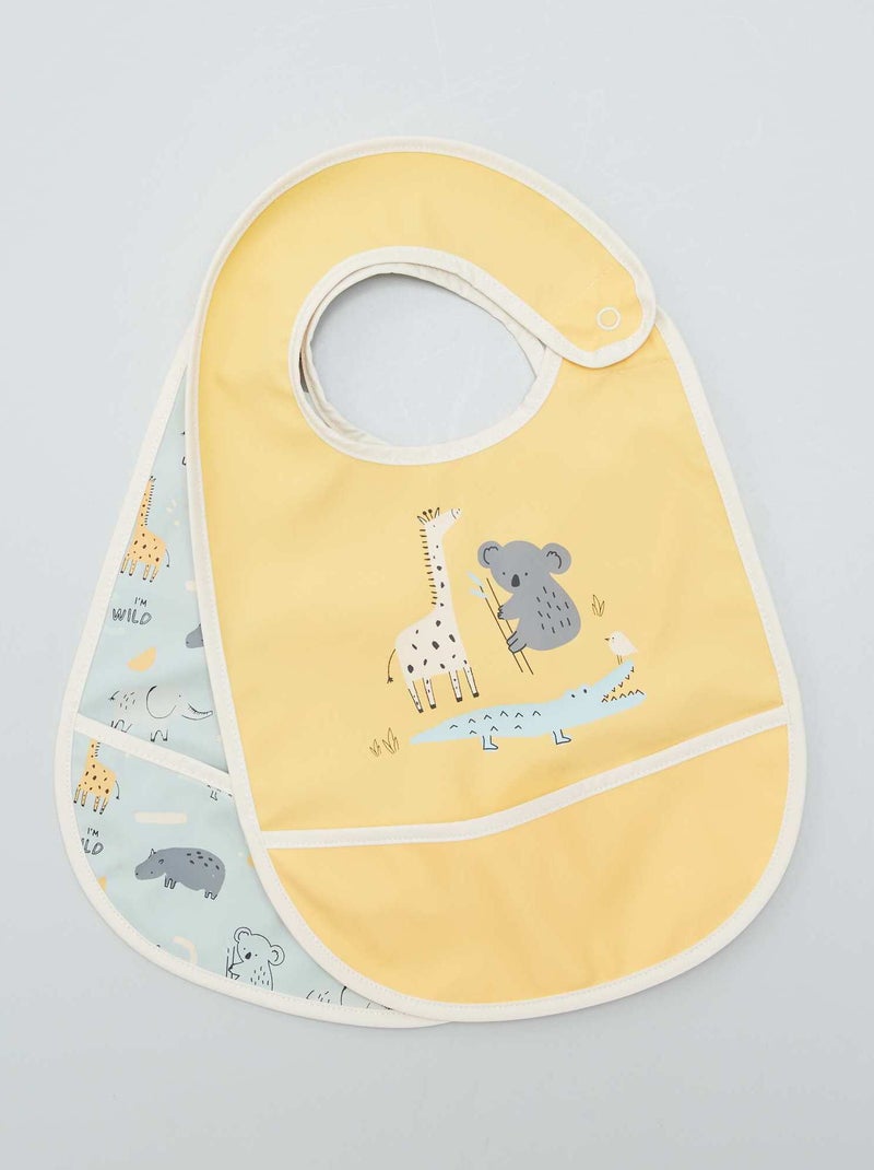 Pack de 2 baberos impermeables AZUL - Kiabi