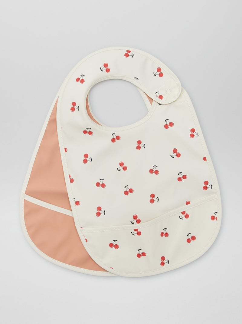 Pack de 2 baberos impermeables BLANCO - Kiabi