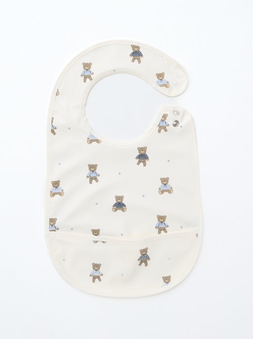 Pack de 2 baberos impermeables con estampado - Kiabi