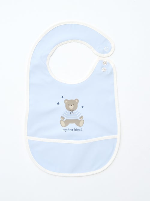 Pack de 2 baberos impermeables con estampado - Kiabi