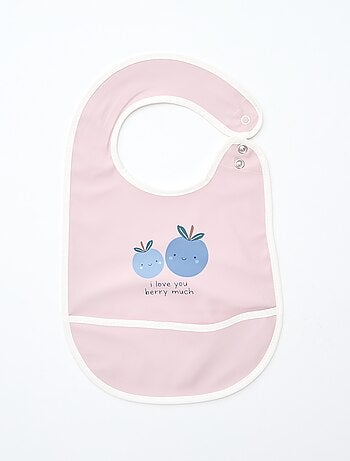 Pack de 2 baberos impermeables con estampado