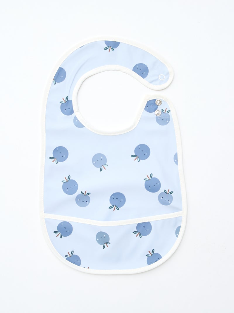 Pack de 2 baberos impermeables con estampado Purpura - Kiabi
