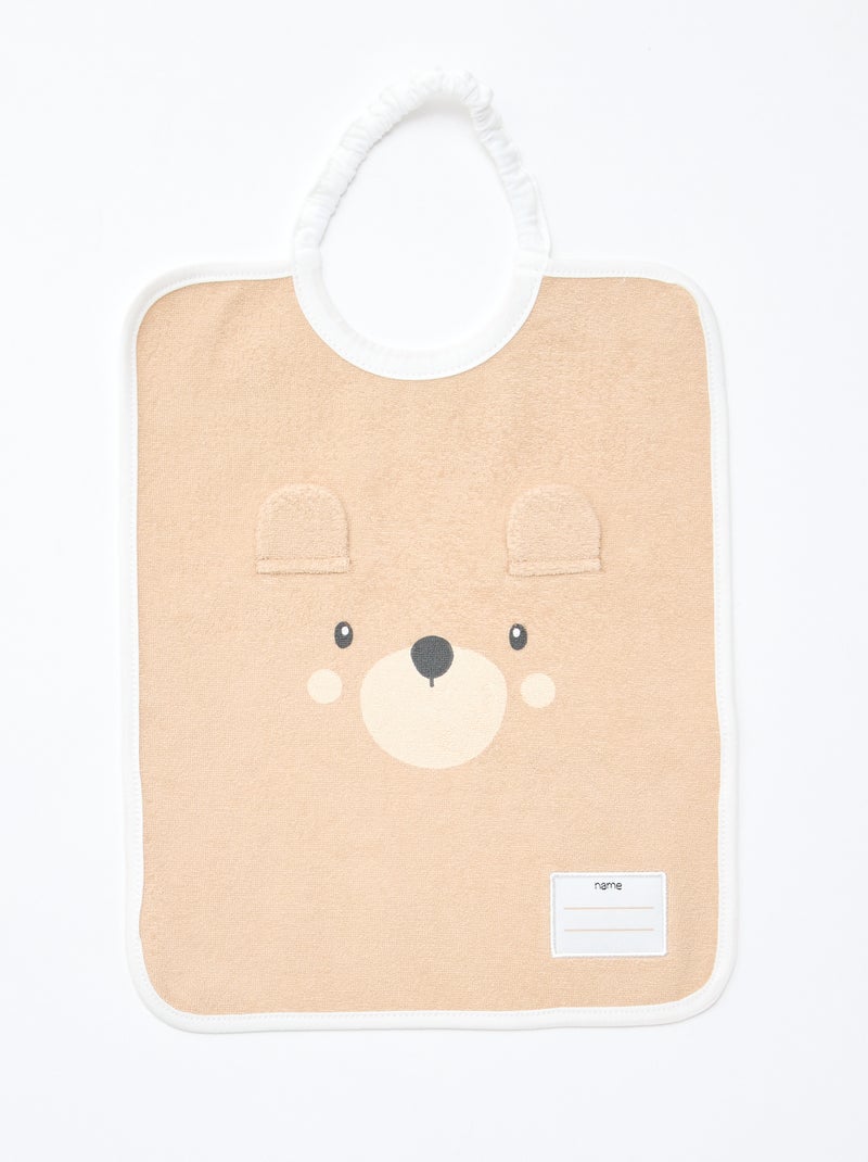 Pack de 2 baberos para poner por la cabeza Beige - Kiabi