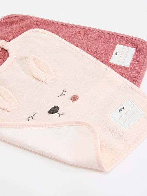 Pack de 2 baberos para poner por la cabeza - Kiabi Pack de 2 baberos para poner por la cabeza - Kiabi