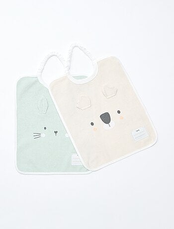 Pack de 2 baberos para poner por la cabeza