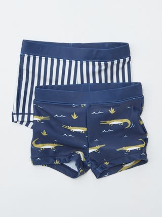 Pack de 2 bañadores tipo bóxer con estampados