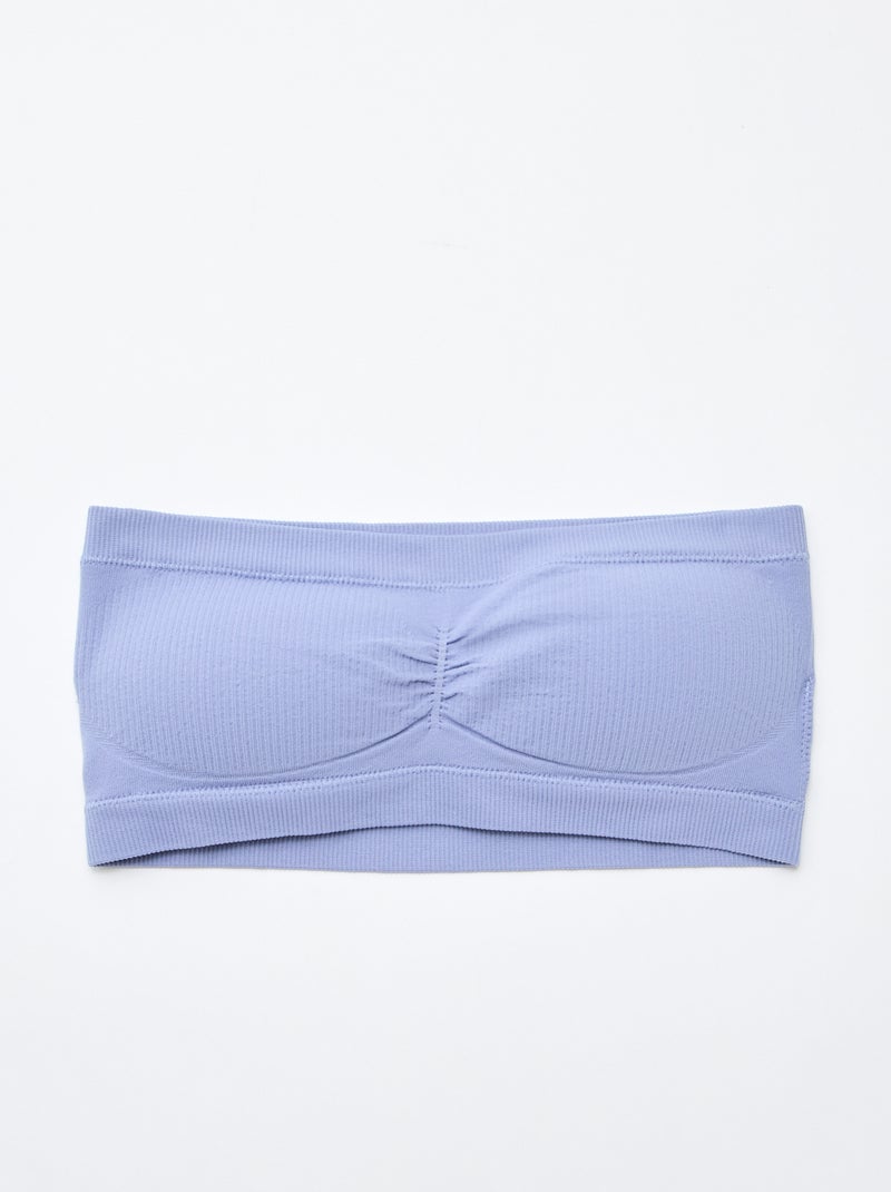 pack de 2 bandeau de canalé sin costuras Azul - Kiabi