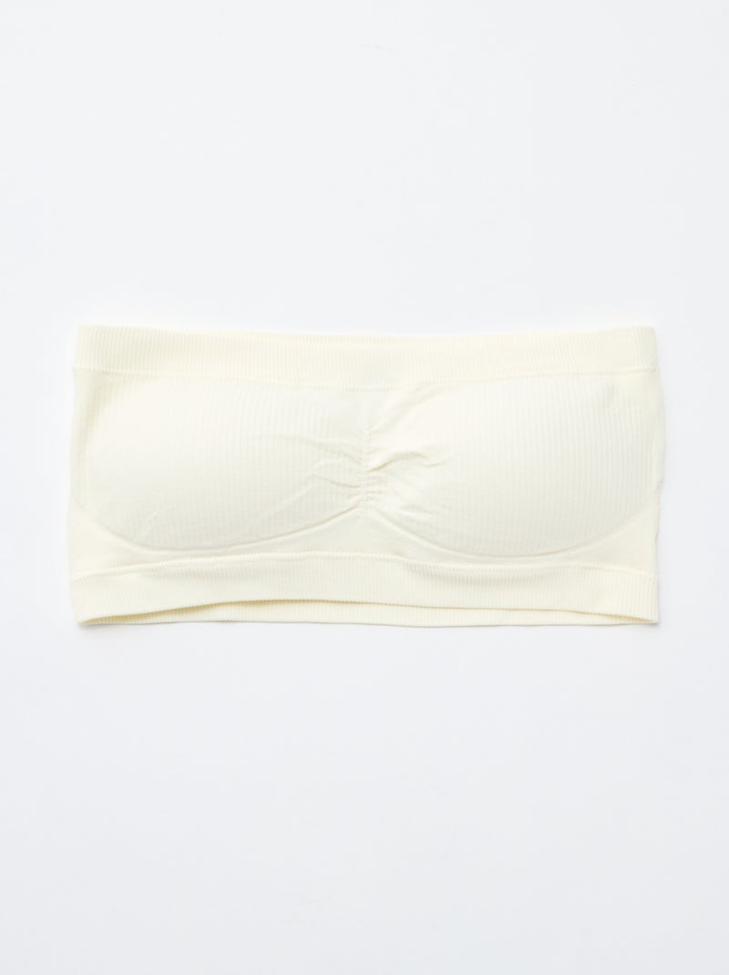 pack de 2 bandeaus de canalé sin costuras Beige - Kiabi