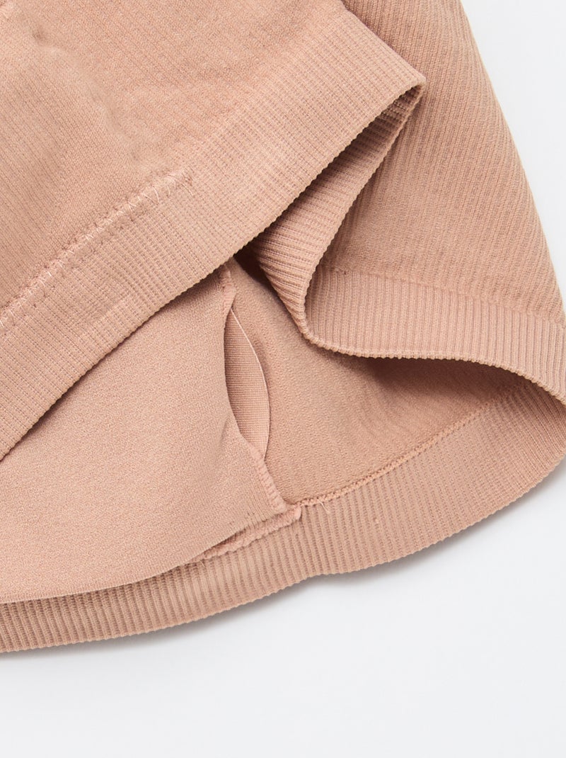 pack de 2 bandeaus de canalé sin costuras Beige - Kiabi